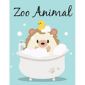 Zoo Animal: An Adult Coloring Book with Fun, Easy, and Relaxing Coloring Pages for Animal Lovers - Paperback