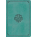 ESV Study Bible, Personal Size (Trutone, Turquoise, Emblem Design) - Imitation Leather