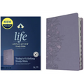 KJV Life Application Study Bible, Third Edition (Leatherlike, Peony Lavender, Indexed, Red Letter) - Imitation Leather