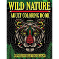 Wild Nature Adult Coloring Book: 24 Stress Relieving Designs - Paperback