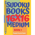sudoku books 16 x 16 - Medium - Book 1: Sudoku Books For Adults - Brain Games For Adults - Logic Games For Adults - Paperback