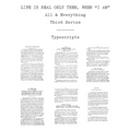 Life Is Real Only Then, When "I Am": Typescripts - Paperback