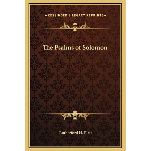 The Psalms of Solomon - Hardcover