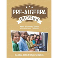 Pre-Algebra: Grades 6-8: Metric and Customary System, Transformations, Dilations - Paperback