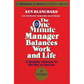 The One Minute Manager Balances Work and Life - Paperback