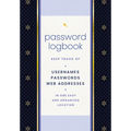 Password Logbook (Black & Gold): Keep Track of Usernames, Passwords, Web Addresses in One Easy and Organized Location - Hardcover