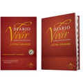 Biblia de Estudio del Diario Vivir Rvr60, Letra Grande (Letra Roja, Tapa Dura, Índice) - Hardcover