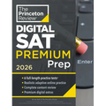 Princeton Review Digital SAT Premium Prep, 2026: 6 Full-Length Practice Tests (3 in Book + 3 Adaptive Tests Online) + Online Flashcards + Review & Too - Paperback