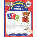 Handwriting Learn To Write: Writing Practice Workbook For Toddlers & Preschoolers, Learn to Master Letters, Words & Numbers (Tracing Handwriting W - Paperback