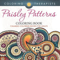 Paisley Patterns Coloring Book - Calming Coloring Books For Adults - Paperback
