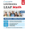 LEAP Test Prep: 6th Grade Math Practice Workbook and Full-length Online Assessments: LEAP Study Guide - Paperback