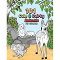 101 Cute & Quirky Animals to Color - Paperback