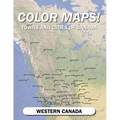 Color Maps! Towns and Cities of Canada: Western Canada - Paperback