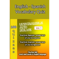English - Spanish Vocabulary Quiz - Match the Words - Volume 1 - Paperback