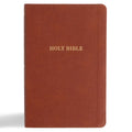 KJV Thinline Bible, Burnt Sienna Leathertouch - Imitation Leather