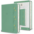 KJV Holy Bible, Large Print Medium Format, Green with Birds Faux Leather W/ Ribbon Marker, Red Letter - Bonded Leather