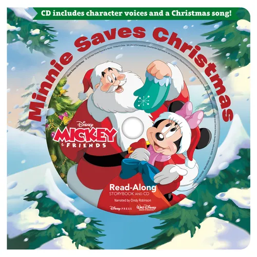 Minnie Saves Christmas Readalong Storybook & CD - Board Book