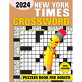 New York Times Crossword Puzzles For Adults With Solution 2024: Test Your Sharpness - Paperback