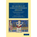 de Legibus Et Consuetudinibus Angliae - Volume 1 - Paperback